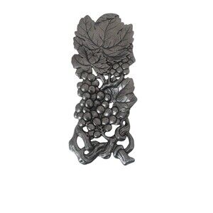 Arthur Court Grape Pattern Spoon Rest - Aluminum Metal Decorative Fast Shipping